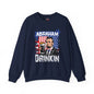 Abraham Drinking Crewneck Sweatshirt The Devil's Pickle