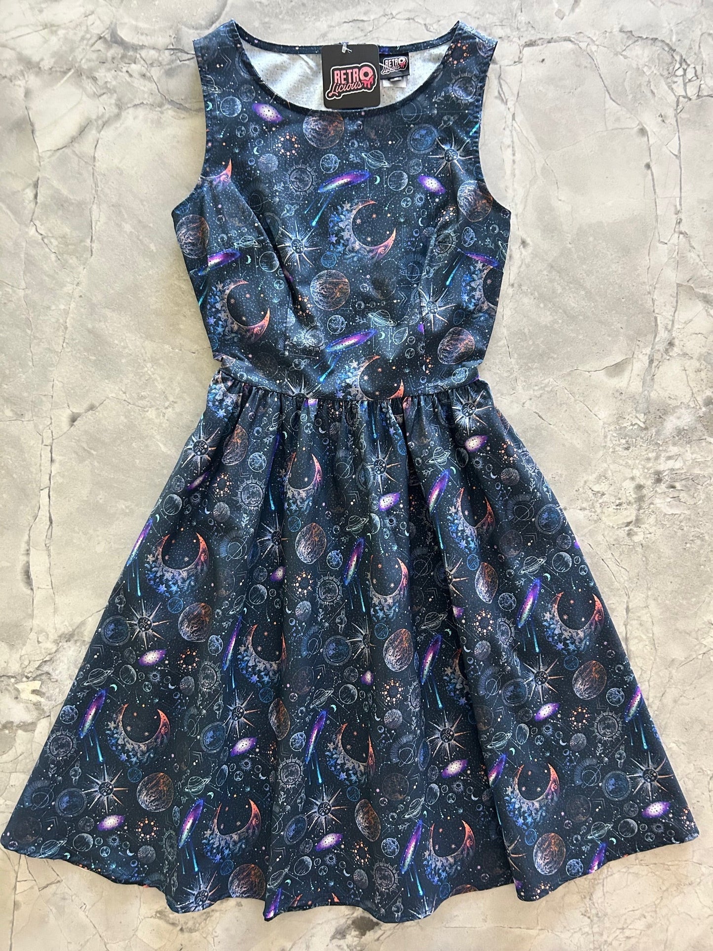 Space Vintage Dress Retrolicious