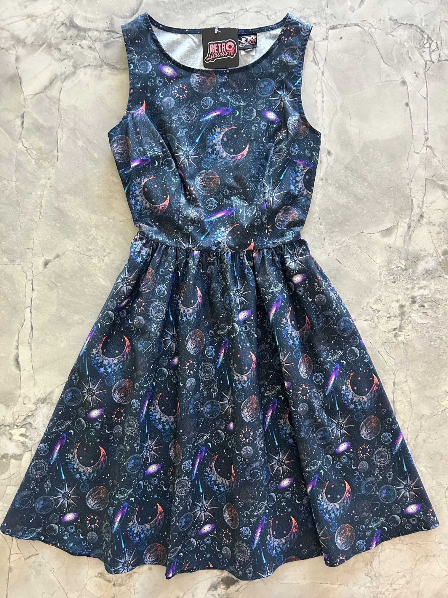 Space Vintage Dress Retrolicious