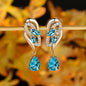 Romantic Flower Dangle Earrings Women Birthstone Party Earrings Jewelry Gifts NovaCart