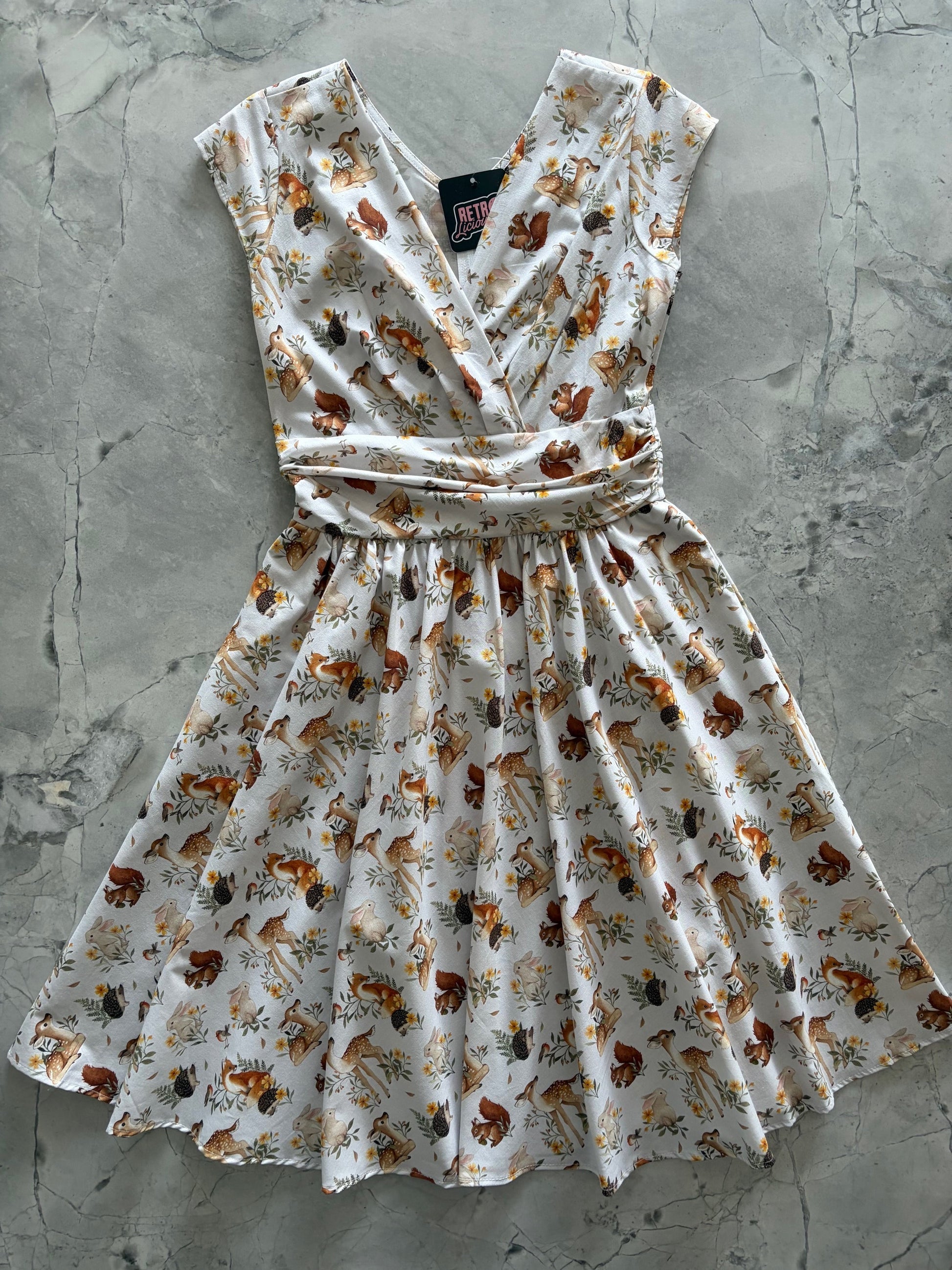 Woodland Animals Greta Dress Retrolicious