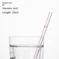 Eco-Friendly High Borosilicate Glass Straw Durable Heat-Resistant Starbucks Kids Straw 27cm Customized