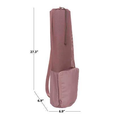 20 Liter Midnight Mauve Yoga Mat Bag Carry Sports, Unisex, Polyester