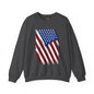 Distressed American Flag Crewneck Sweatshirt The Devil's Pickle