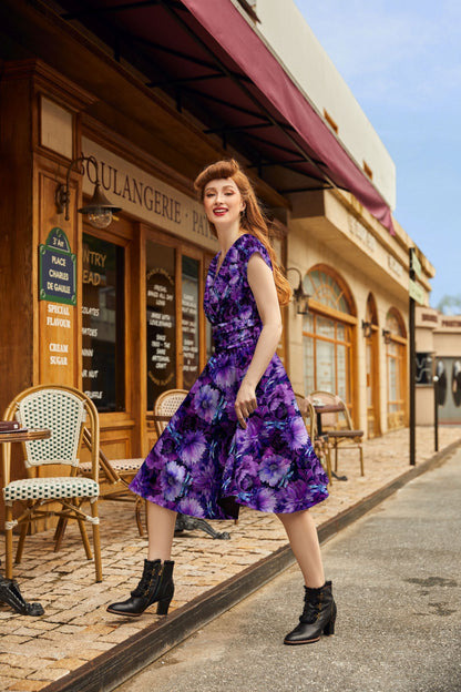 Dragonfly Floral Greta Dress Retrolicious
