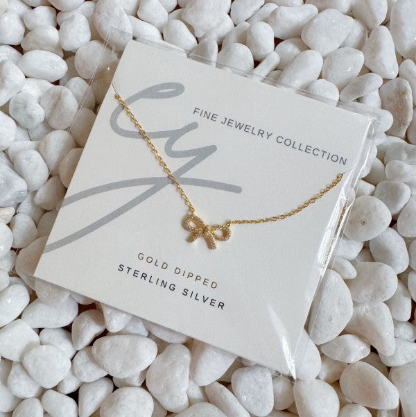 Shine Classy Bow Sterling Silver Necklace Shop Style & More | Fresh Looks, Everyday Deals & Free Shipping
