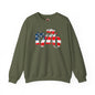 1776 American Flag Crewneck Sweatshirt The Devil's Pickle