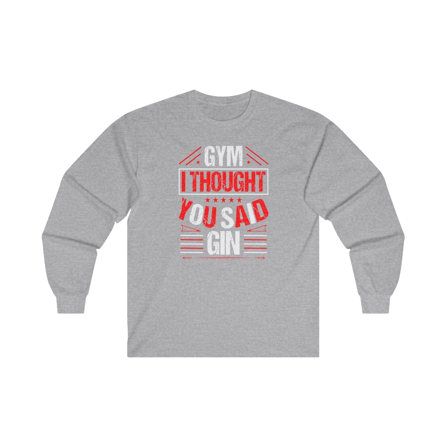 Gym? I thought You Said Gin Long Sleeve Tee The Devil's Pickle