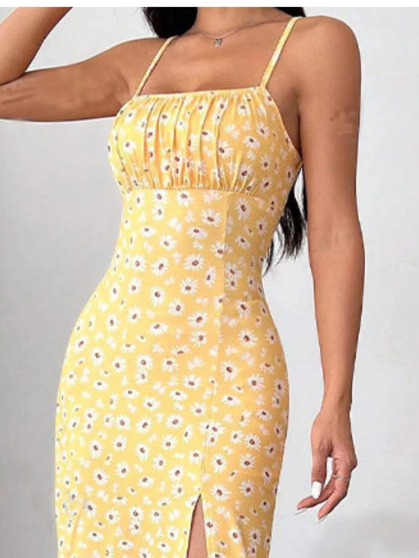 Slit Spaghetti Strap Midi Dress New Era Fashion LLc