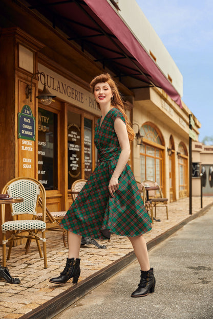 Plaid Greta Dress Retrolicious