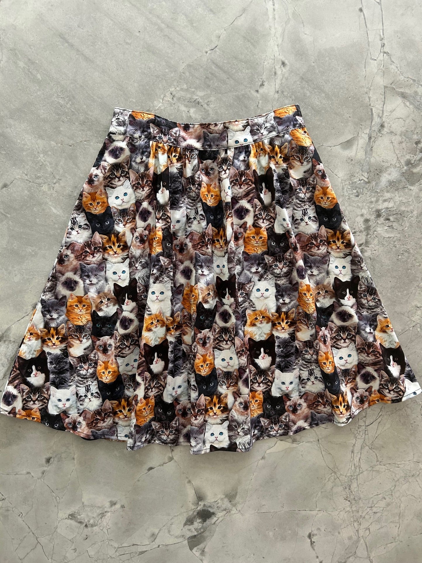 Realistic Cats A-line Skirt Retrolicious