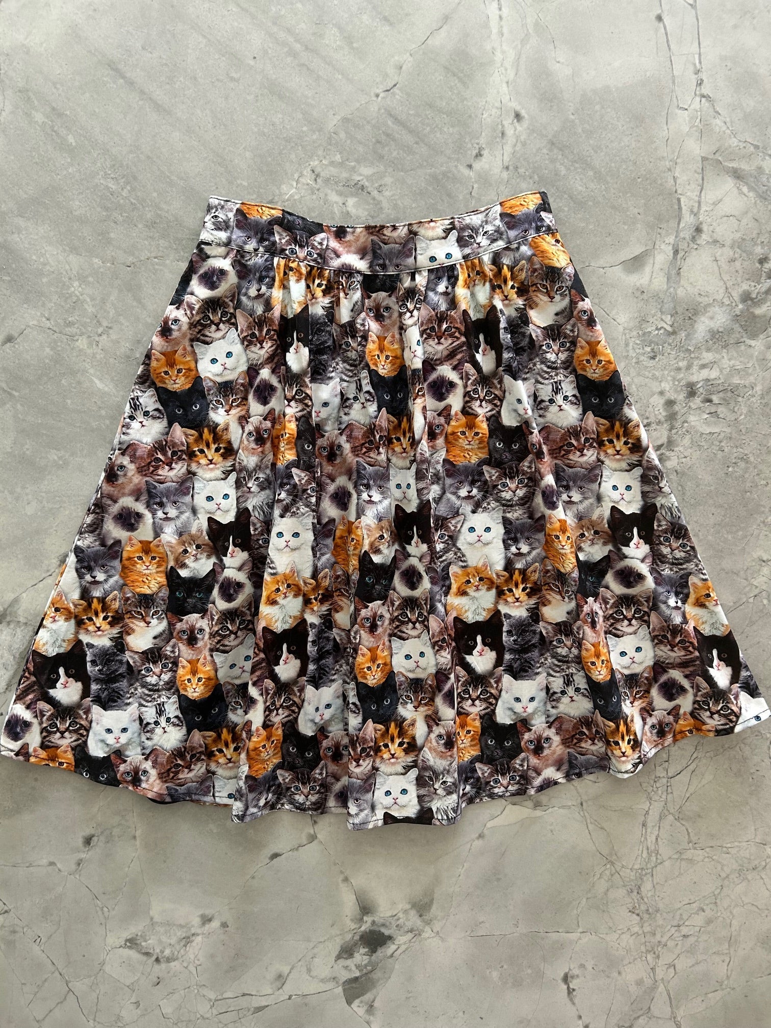 Realistic Cats A-line Skirt Retrolicious