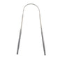 Stainless steel 304 tongue scraper, tongue coating cleaner, tongue scraper, tongue coating brush, oral care tool
