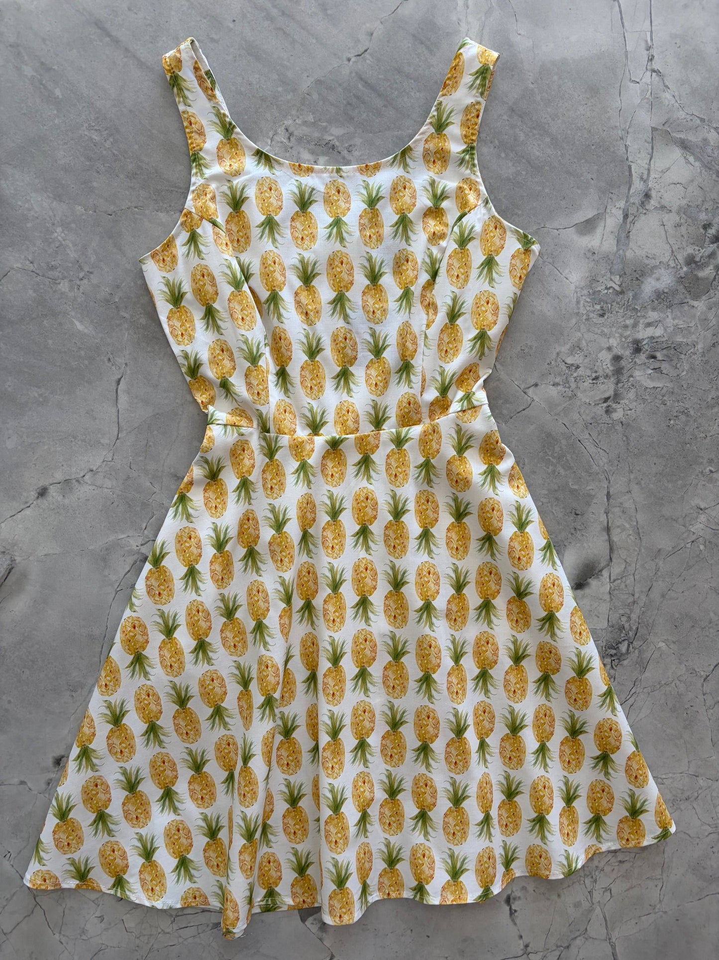 Pineapple Skater Dress Retrolicious