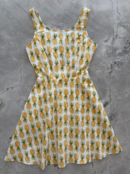 Pineapple Skater Dress Retrolicious