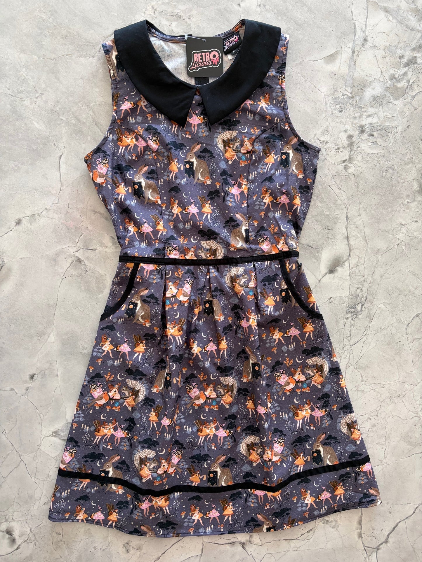 Fairies Collared Dress Retrolicious