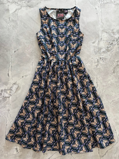 Moth Midi Dress Retrolicious