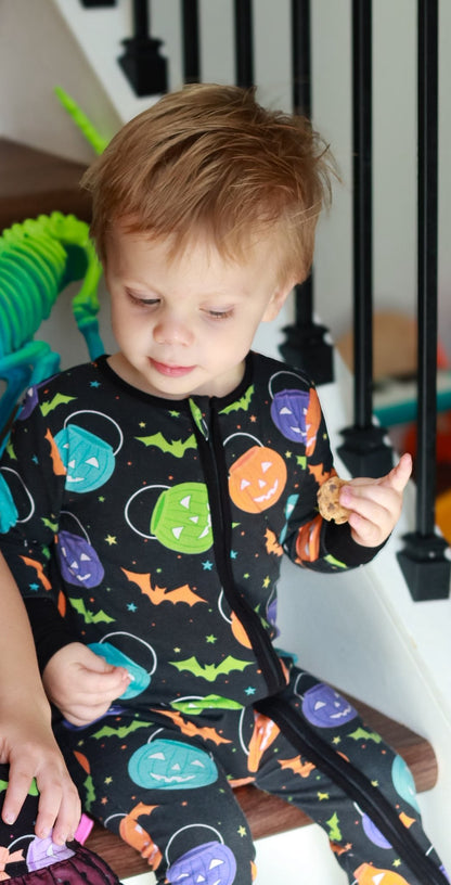 Bamboo Layette - Party Pumpkins - Pals Always In Bloom Clothing Co