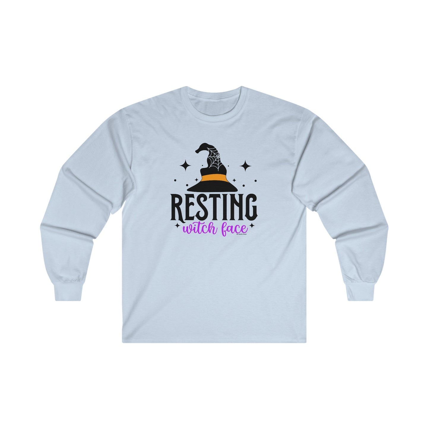 Resting Witch Face Long Sleeve Tee The Devil's Pickle