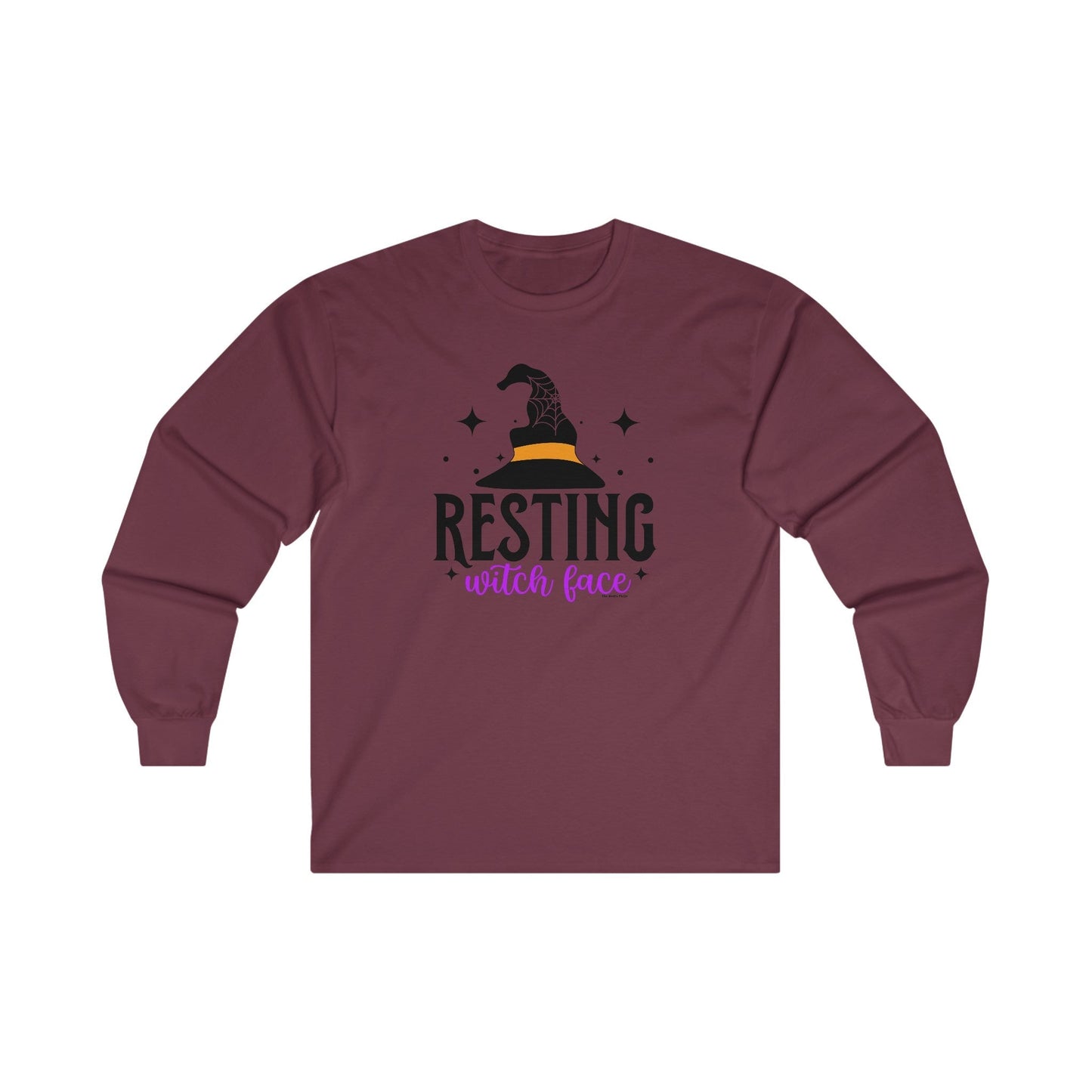Resting Witch Face Long Sleeve Tee The Devil's Pickle