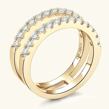 Halo Flame Rings Ivory Embers