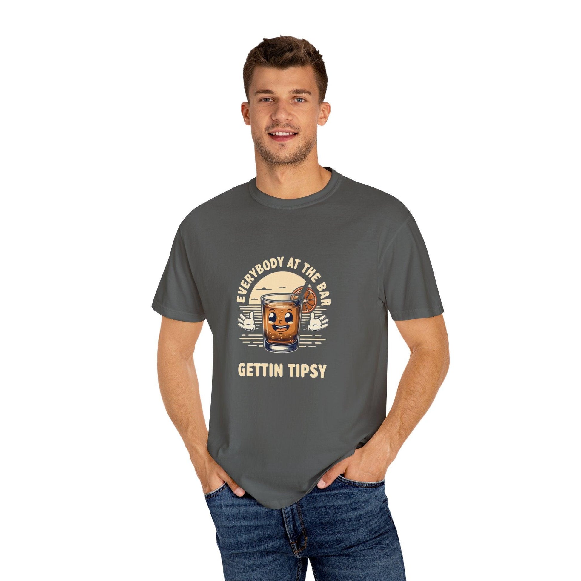 Everybody at the Bar Gettin Tipsy Unisex Garment-Dyed T-Shirt Country in My Heart
