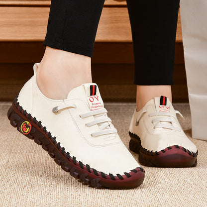Spring/Autumn 2022 New Style Soft Sole Casual Mom Shoes, Flat Shoes for Women, Breathable and Comfortable Genuine Dance Shoes for Square Dancing, Women Shoes NovaCart