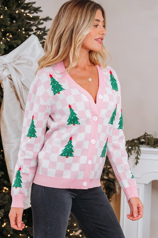 Ella Tree Pattern Cardigan Sweater Shop Style & More | Fresh Looks, Everyday Deals & Free Shipping