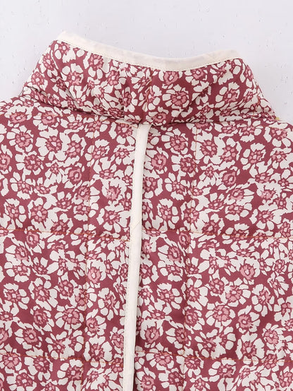 Plus Size Stand Collar Quilted Floral Cotton Coat Jacket Women See size chart under “more details” The Fashion Celestial