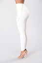 Women's Small Cross Strap Leggings Large Size Stitching See size chart under “more details” The Fashion Celestial