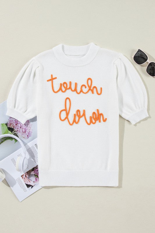 Touchdown Tinsel Puff Sleeve Crewneck Sweater Shop Style & More | Fresh Looks, Everyday Deals & Free Shipping