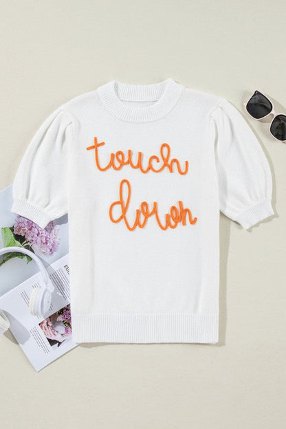 Touchdown Tinsel Puff Sleeve Crewneck Sweater Shop Style & More | Fresh Looks, Everyday Deals & Free Shipping