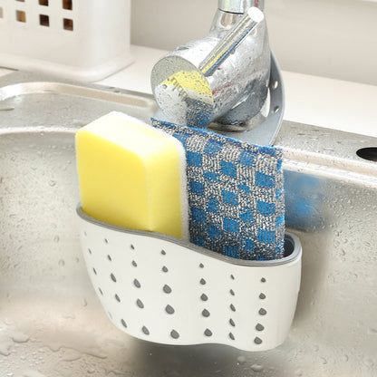 1 Pc Multifunctional Sink Sponge Rack With Adjustable Shoulder Strap - Hanging Bag, Organize And Drain Your Sponge With Ease - For Kitchen & Bathroom - Perfect For Home Organization - Ideal Gift For Housewarming NovaCart