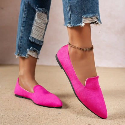 Women’s Flat Pointed-Toe Thin Shoes — Casual Everyday Flats FitiqueFit