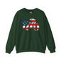 1776 American Flag Crewneck Sweatshirt The Devil's Pickle