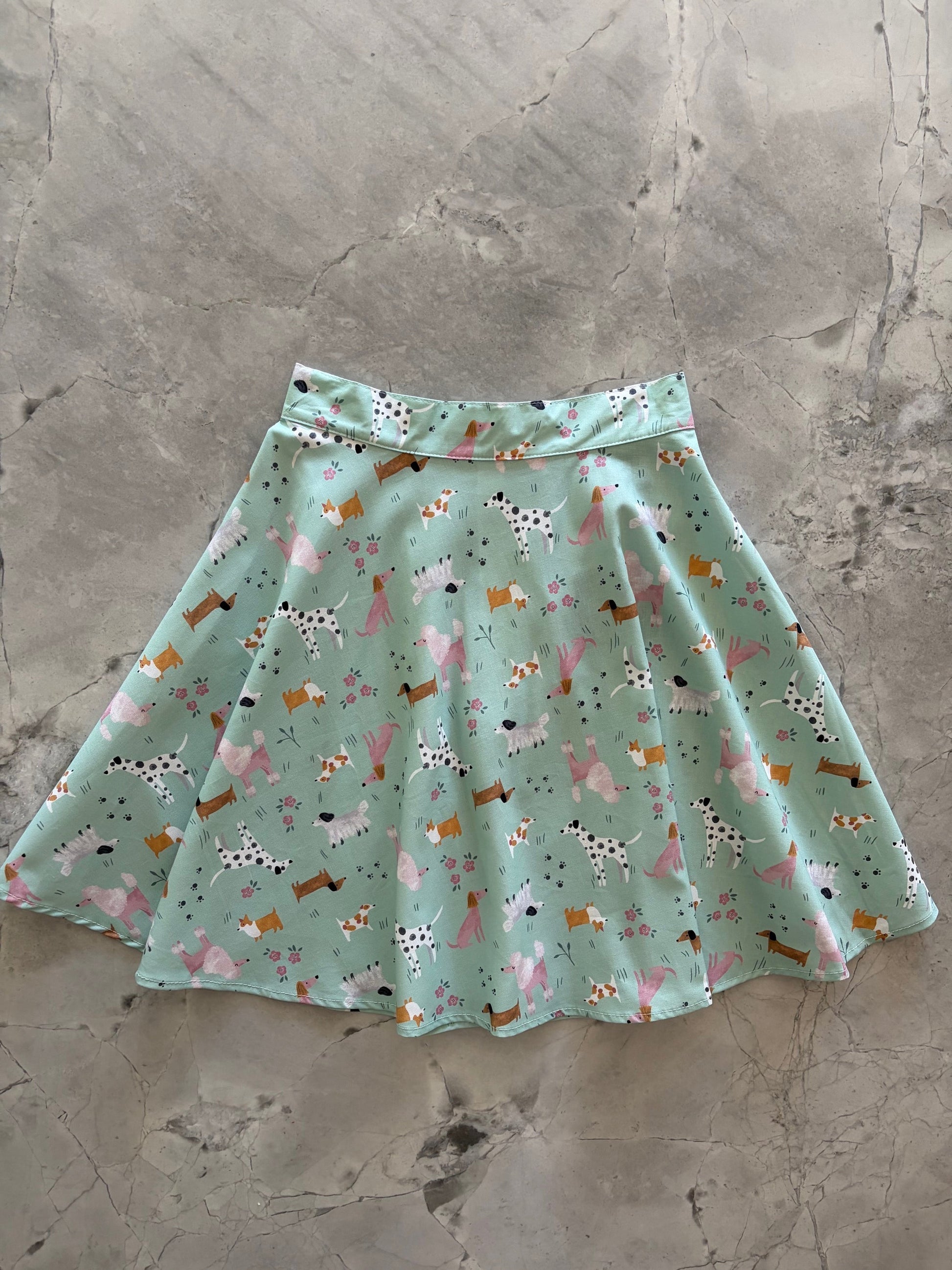 Dogs Skater Skirt Retrolicious