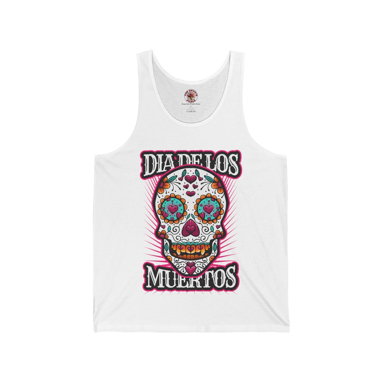 Dia De Los Muertos Skull Tank Top The Devil's Pickle