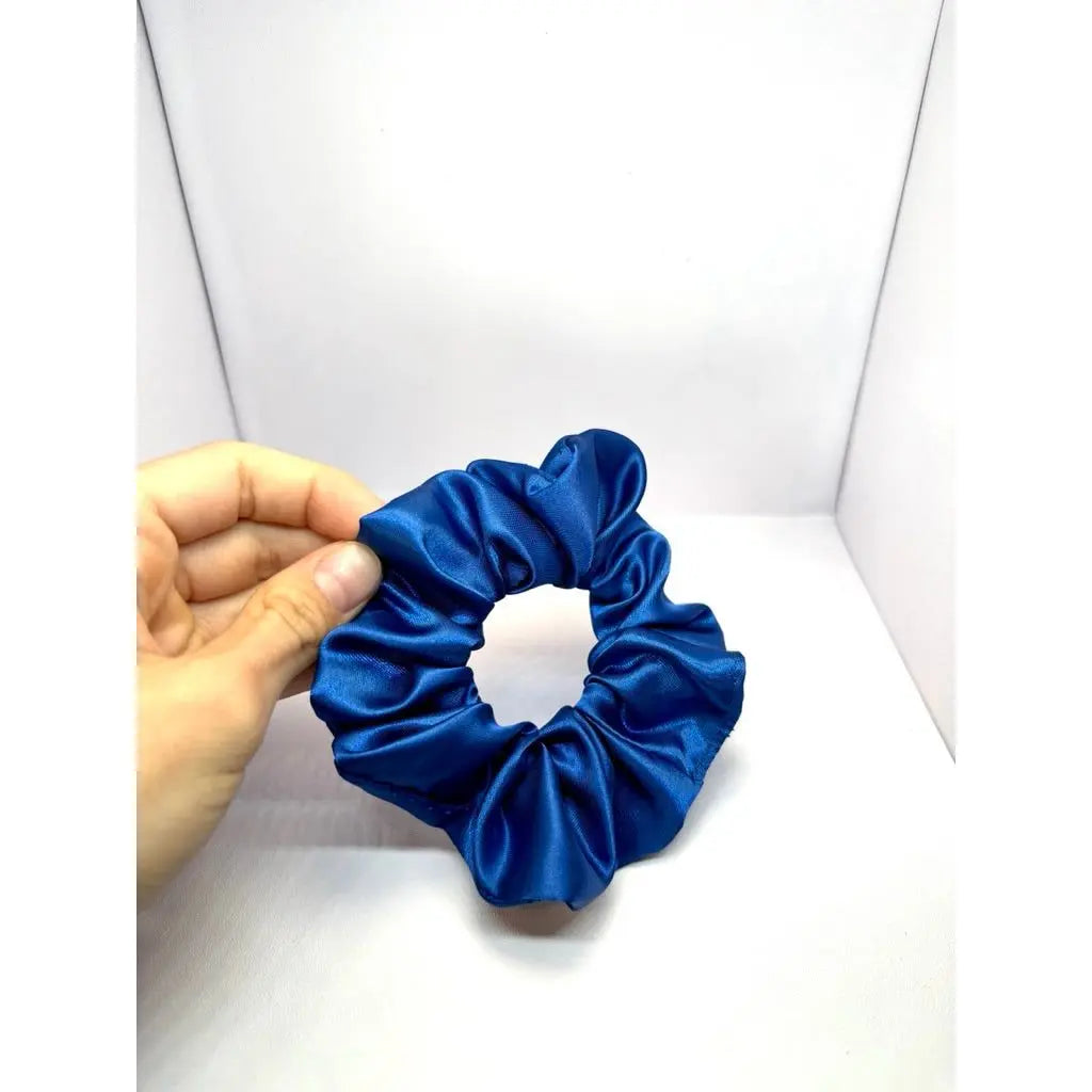 Mini Royal Blue Silk Scrunchie Enchanted Scrunch
