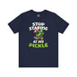 Stop Staring At My Pickle T-Shirt The Devil's Pickle