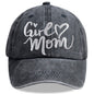 Girl Mom Adjustable Wash Cotton Baseball Cap FitiqueFit