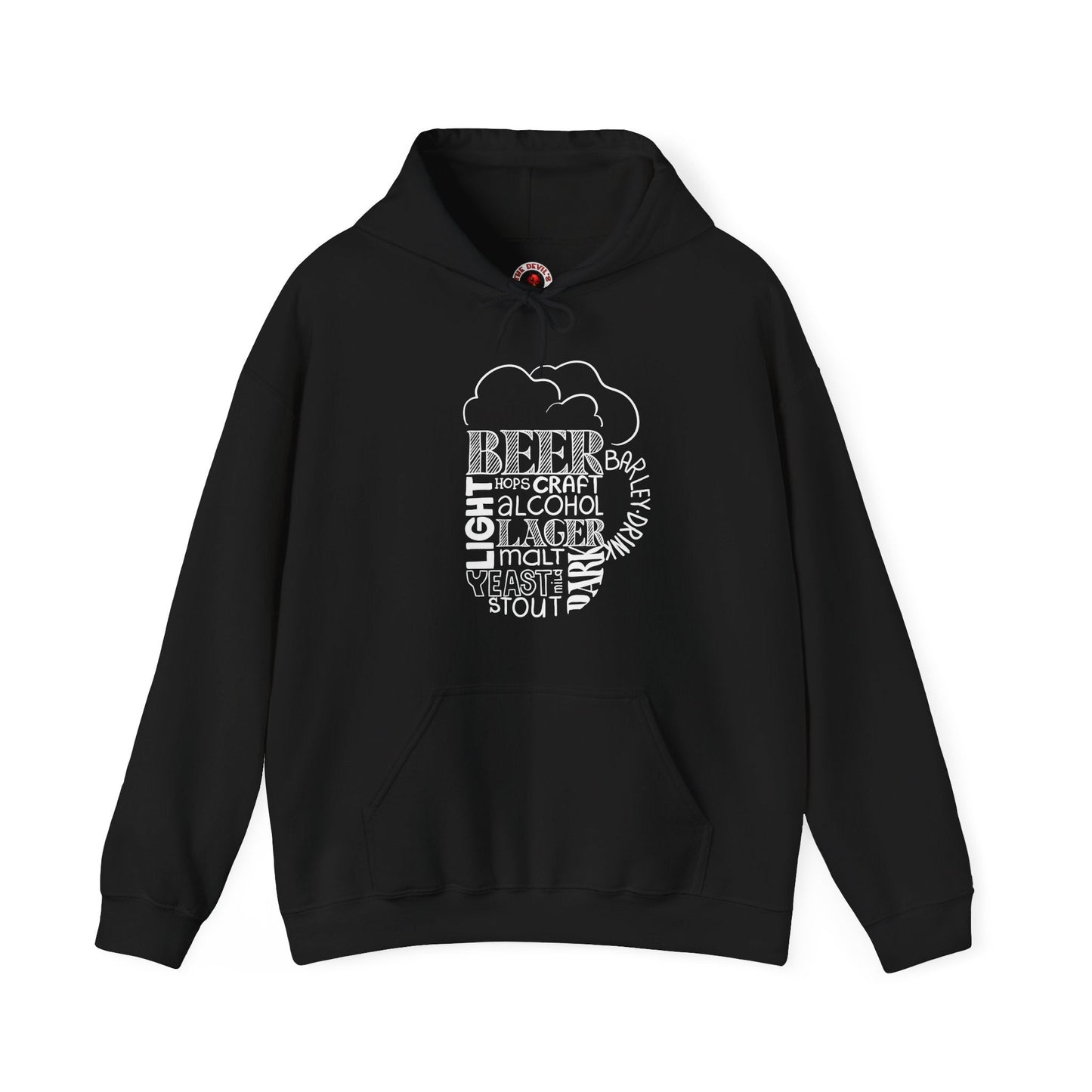 Beer Mug Of Words Hooded Sweatshirt The Devil's Pickle