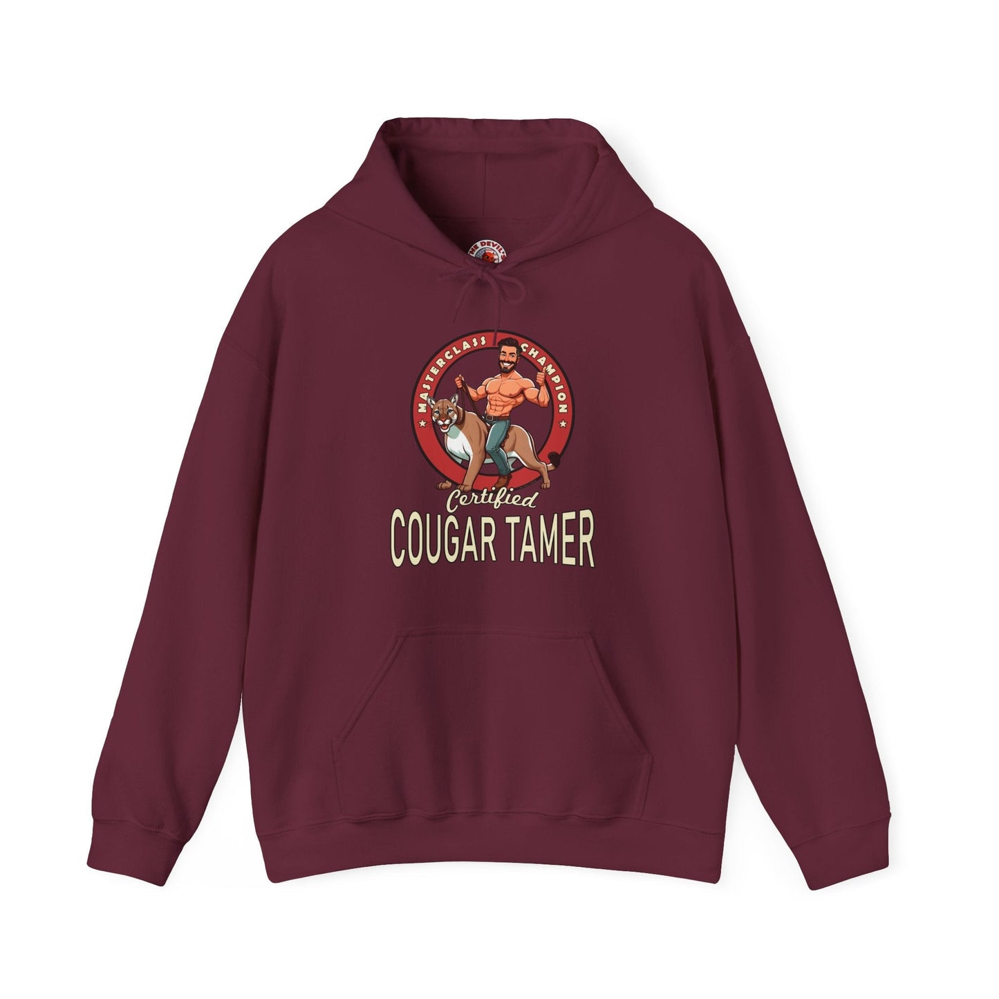 Certified Cougar Tamer Hooded Sweatshirt The Devil's Pickle