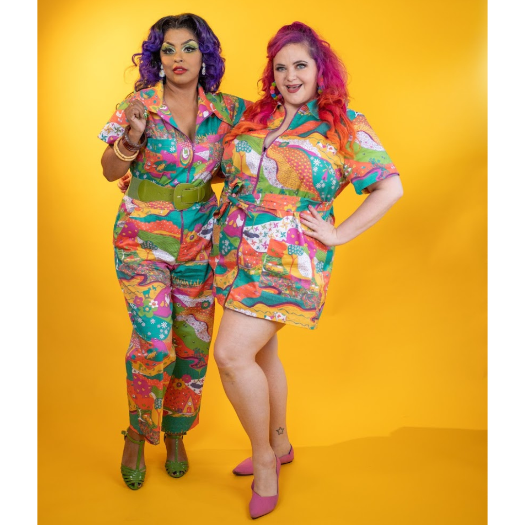 Luscious Landscape Jumpsuit in Radiant Emerald- Re-Stocked! Blue Platypus Clothing