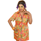 Brownstone Betties Zip-front Mini in Pumpkin & Olive Blue Platypus Clothing