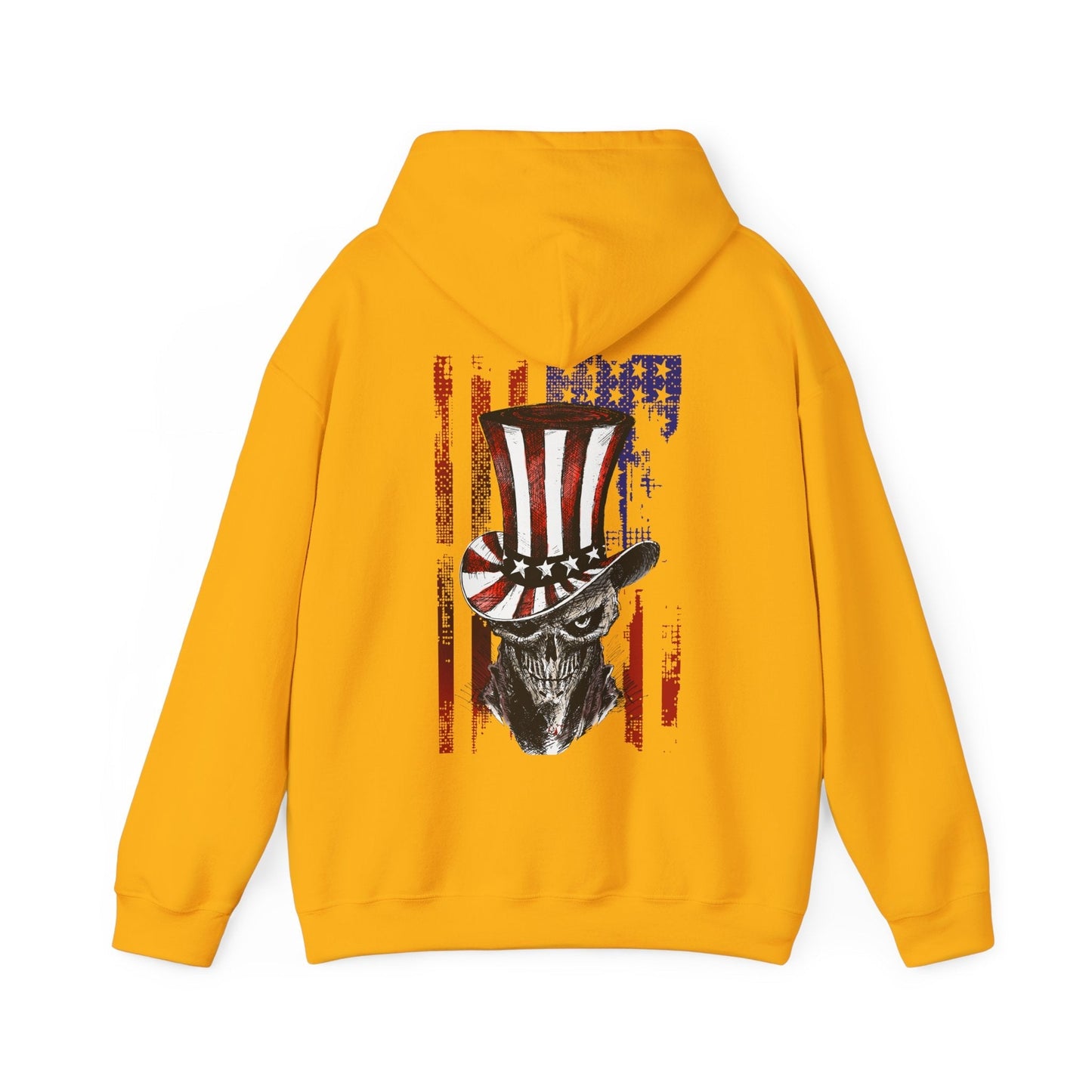 Patriotic Skull Hooded Sweatshirt The Devil's Pickle