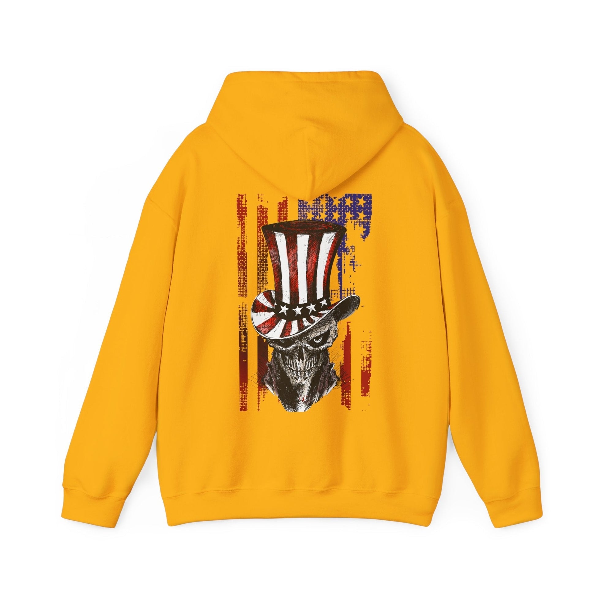 Patriotic Skull Hooded Sweatshirt The Devil's Pickle