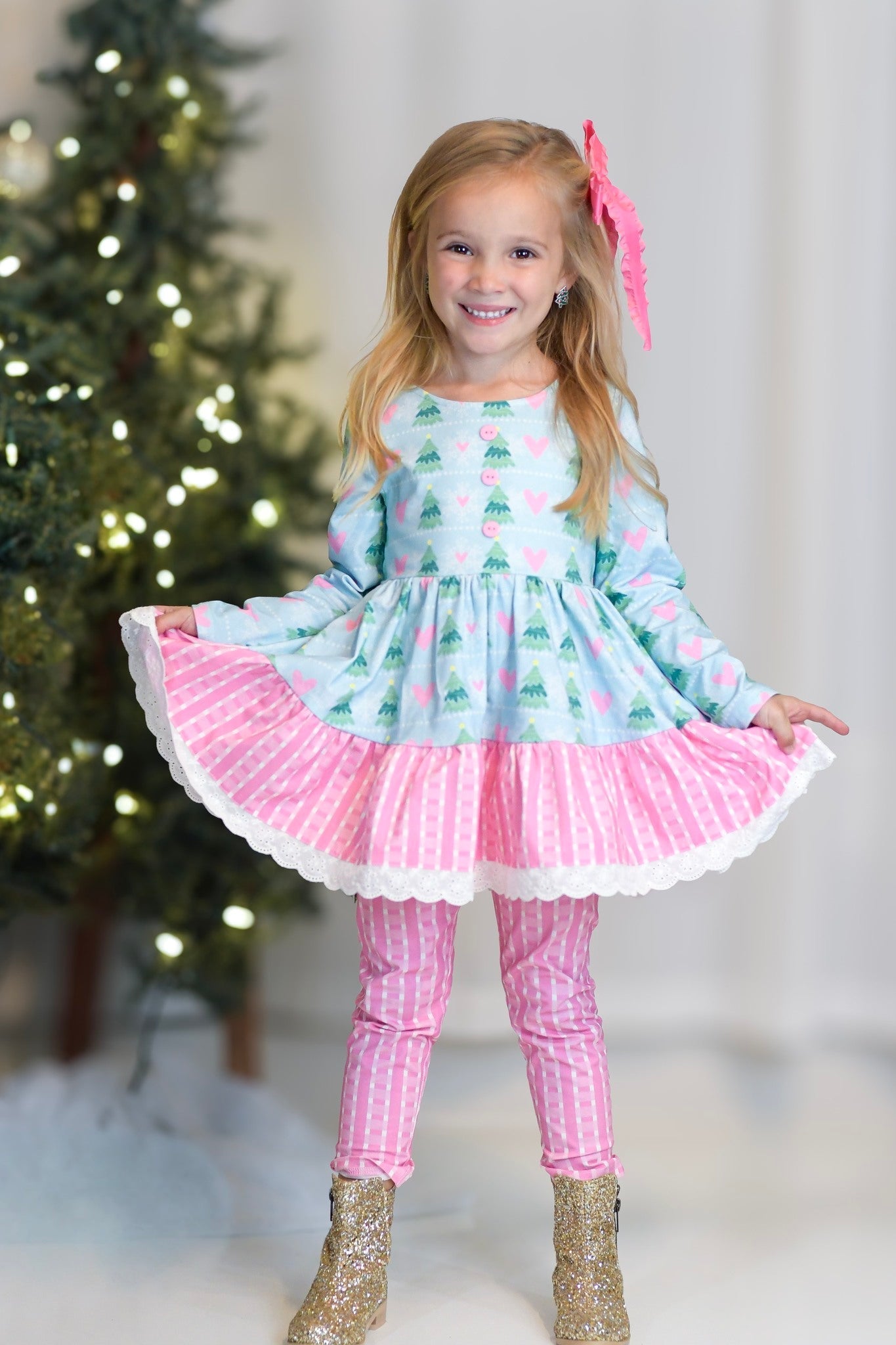 Chloe Tunic Set - Frosted Winterland Always In Bloom Clothing Co