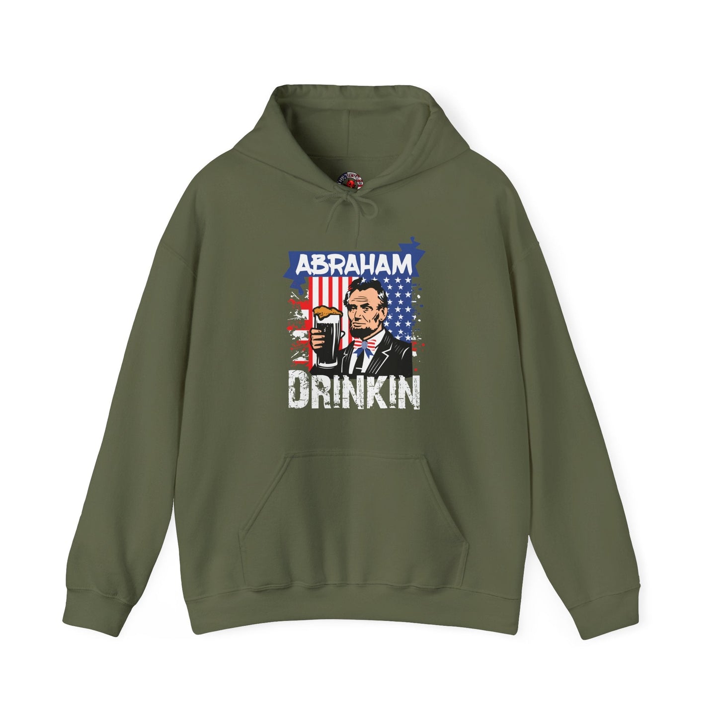 Abraham Drinking Hooded Sweatshirt The Devil's Pickle
