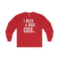 I Need A Huge Cocktail Long Sleeve Tee The Devil's Pickle