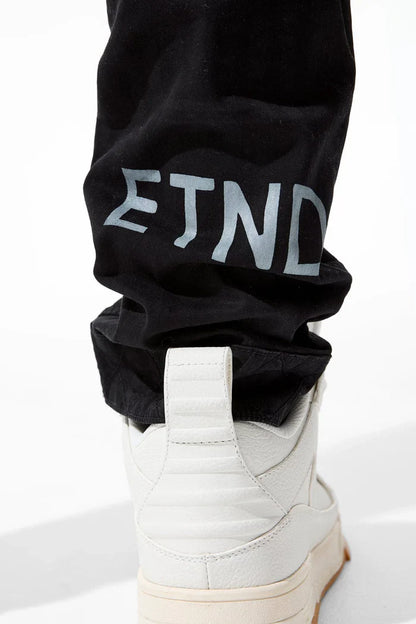 Jordan Craig Field Tech Slim Fit Cargo Pants - Black Denim Exchange